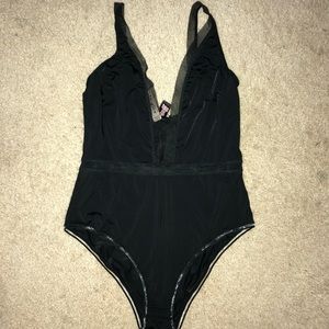 Victoria’s secret mesh plunge bodysuit
